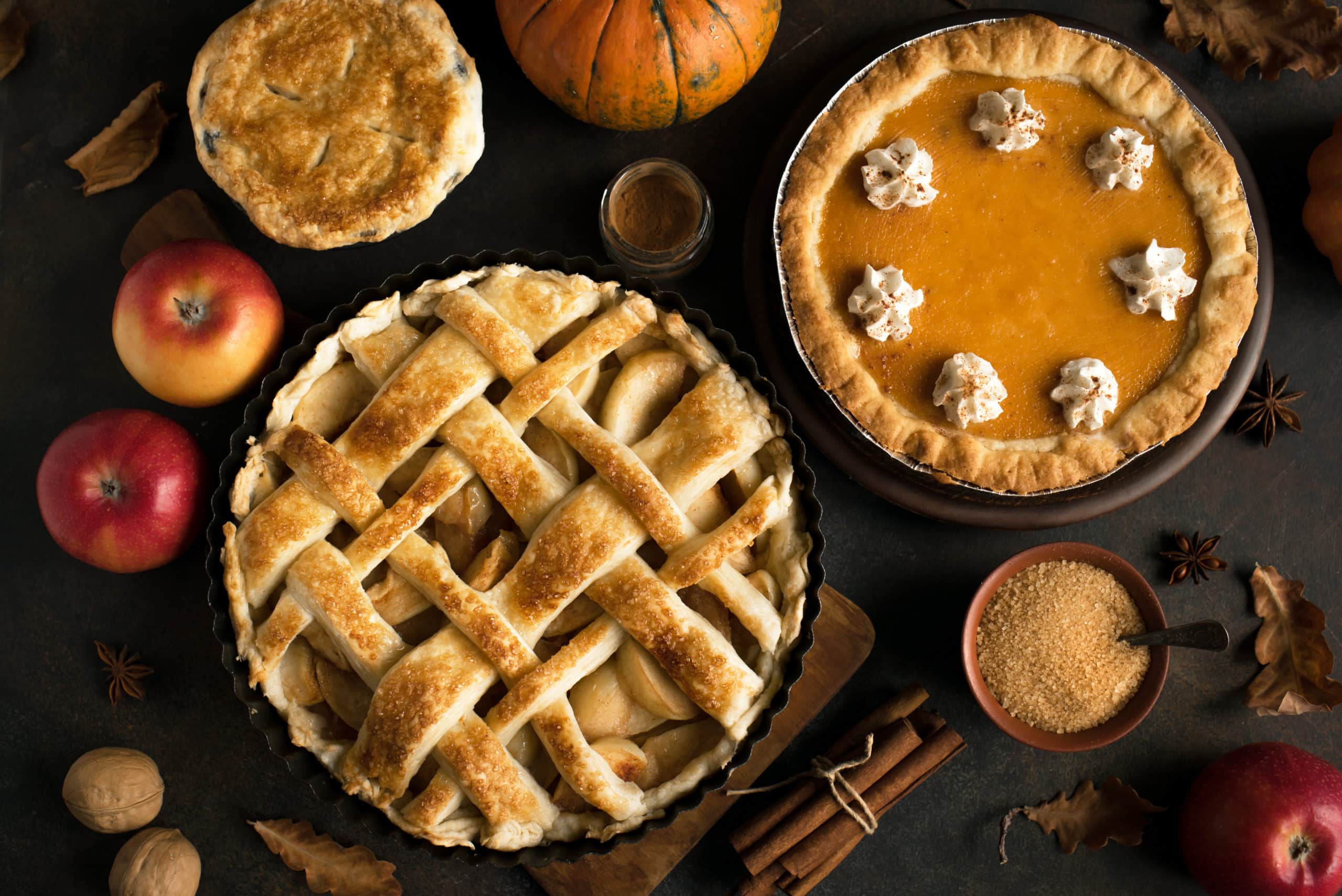 pumpkin and apple pie