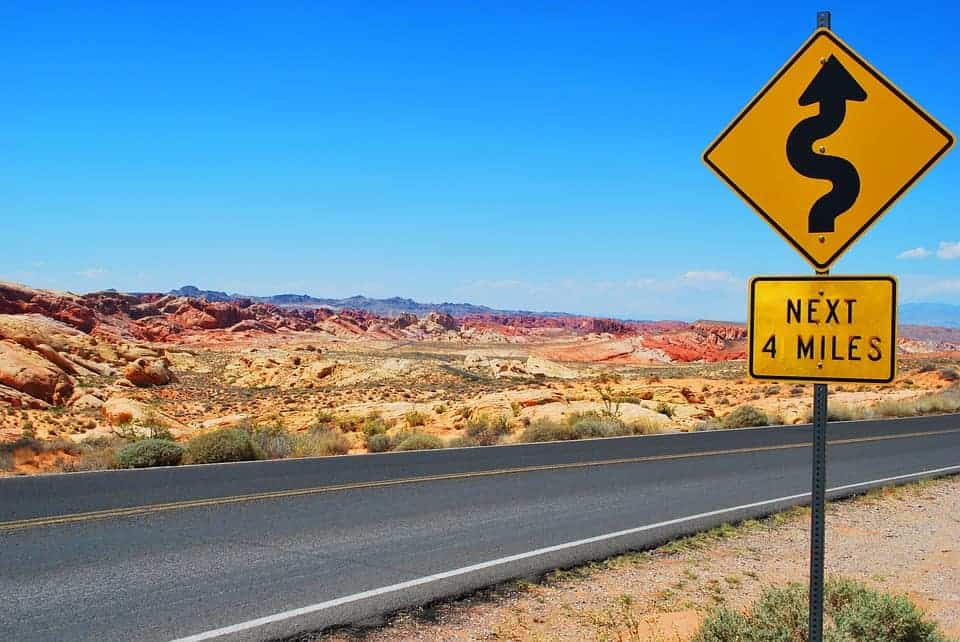 road sign along highway