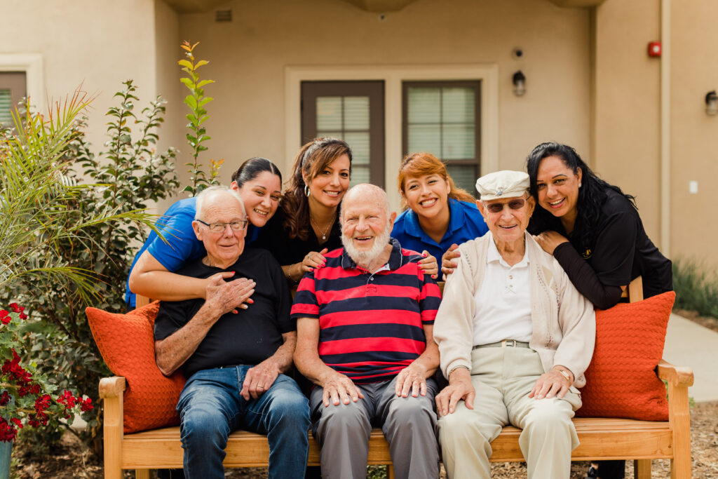 care team and residents