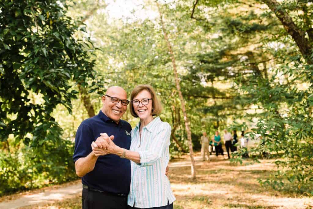 Couple exploring Parkinson’s care at Redwood City